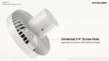 Ventilateur portable multifonction Nitecore NEF10 - Ventilateur, lampe et powerbank  NYCTALOPE  