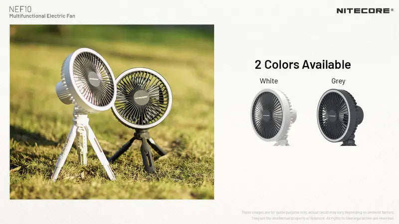 Ventilateur portable multifonction Nitecore NEF10 - Ventilateur, lampe et powerbank  NYCTALOPE  