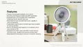 Ventilateur portable multifonction Nitecore NEF10 - Ventilateur, lampe et powerbank  NYCTALOPE  