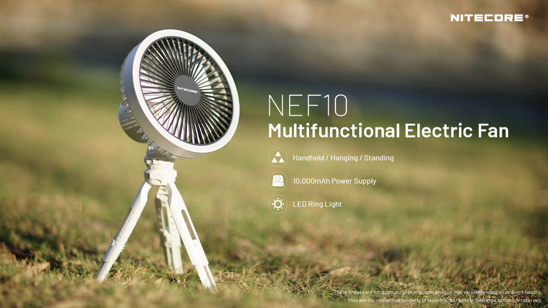 Ventilateur portable multifonction Nitecore NEF10 - Ventilateur, lampe et powerbank