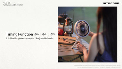 Ventilateur portable multifonction Nitecore NEF10 - Ventilateur, lampe et powerbank  NYCTALOPE  
