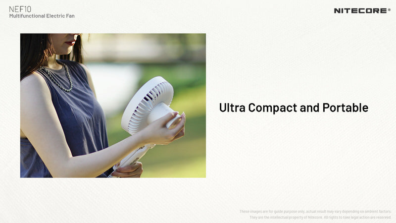 Ventilateur portable multifonction Nitecore NEF10 - Ventilateur, lampe et powerbank  NYCTALOPE  