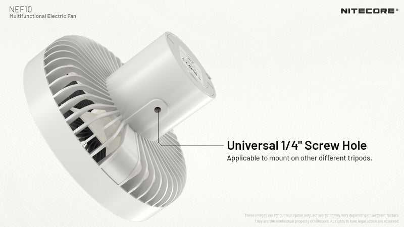 Ventilateur portable multifonction Nitecore NEF10 - Ventilateur, lampe et powerbank  NYCTALOPE  
