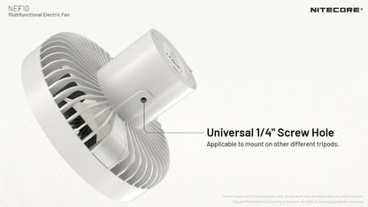 Ventilateur portable multifonction Nitecore NEF10 - Ventilateur, lampe et powerbank  NYCTALOPE  