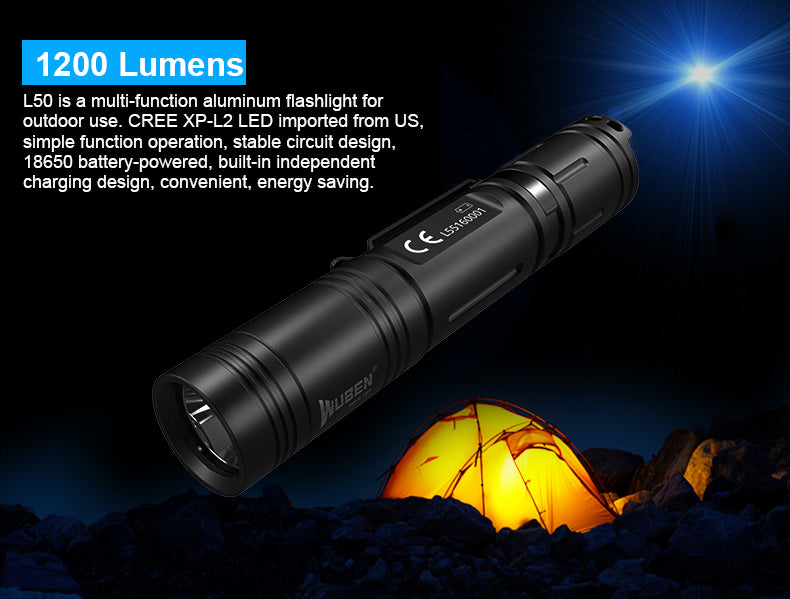 Lampe Torche Rechargeable Wuben C3 - 1200 Lumens – NYCTALOPE