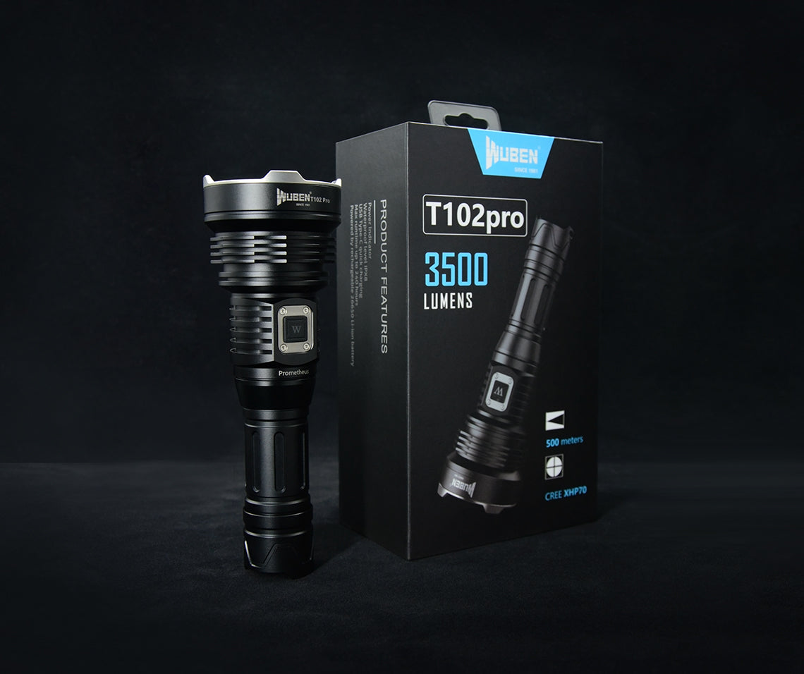 Lampe Torche Rechargeable Wuben T102Pro – 3500 Lumens - NYCTALOPE
