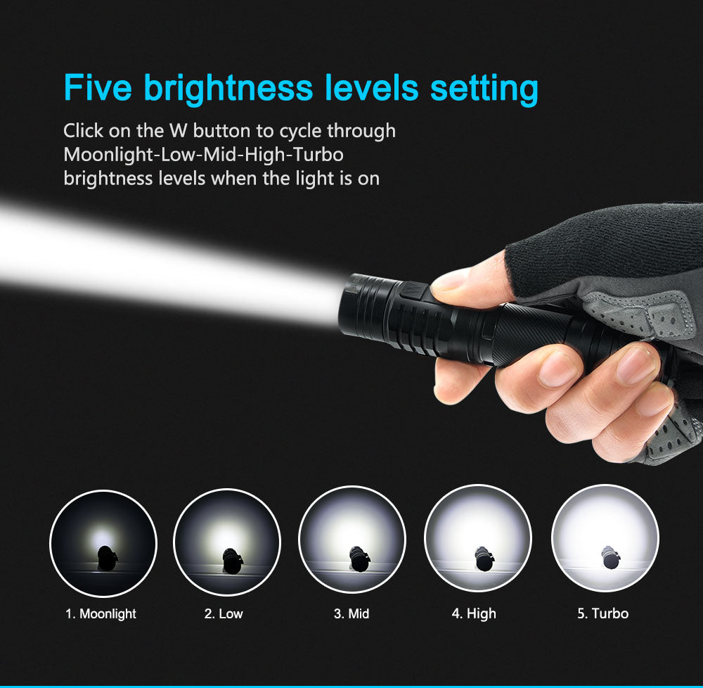 Lampe Torche Rechargeable Wuben TO40R – 1200 Lumens - NYCTALOPE